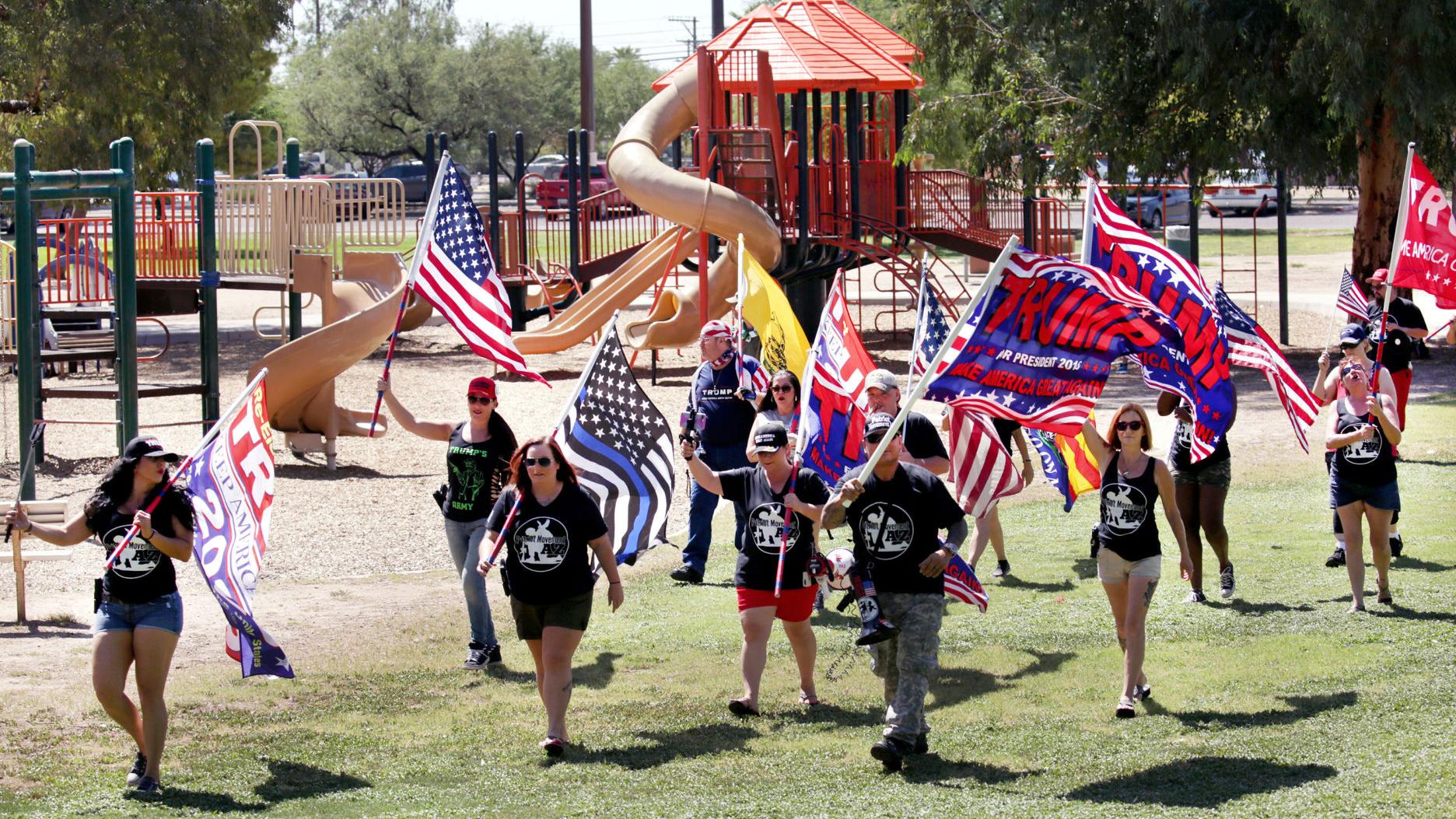 Patriot Movement AZ rally at Reid Park